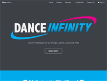 Tablet Screenshot of danceinfinityrgv.com